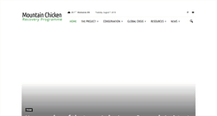 Desktop Screenshot of mountainchicken.org
